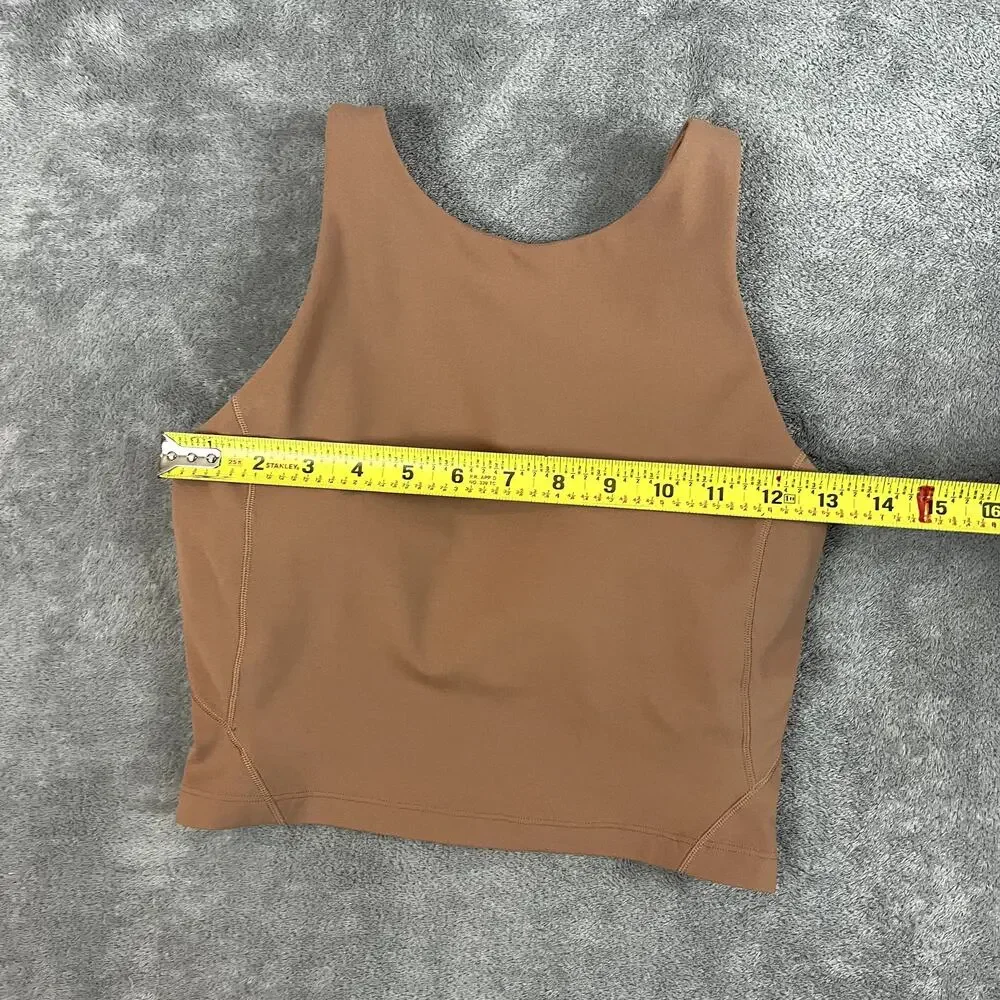 Lululemon Wunder Train Bra Womens 4 Tan Performance Stretch‎ Athleisure
